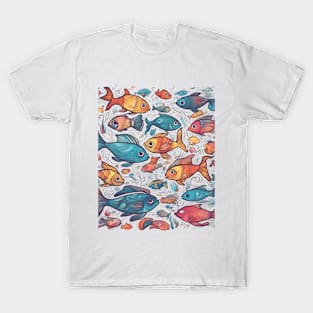 Fishy Kaleidoscope Carnival T-Shirt